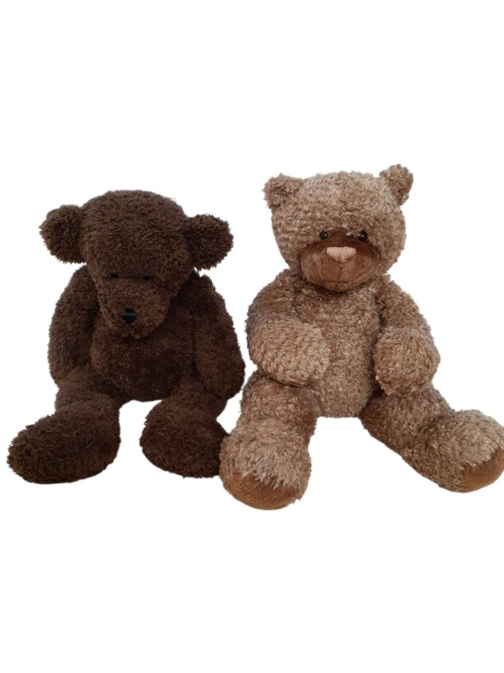 Lot of 2 Vintage Friendzies Dark Brown & Gund Heads & Tales Bear Plush Toys
